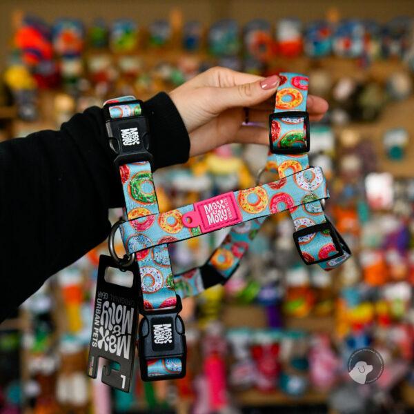 Max&Molly H-Harness donuts - kolorowe szelki dla psa i szczeniaka, regulowane w pączki XS-L