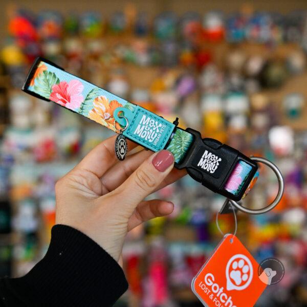 Max&Molly GOTCHA! Smart ID Sweet Exotique Collar - obroża z zawieszką smart Tag dla psa XS-L w kwiaty