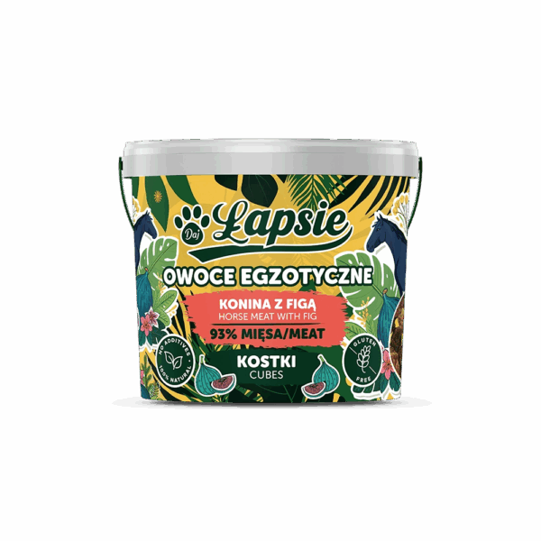 TRZYPSY Łapsie Mięsne Kostki z Koniną i Figą 160g