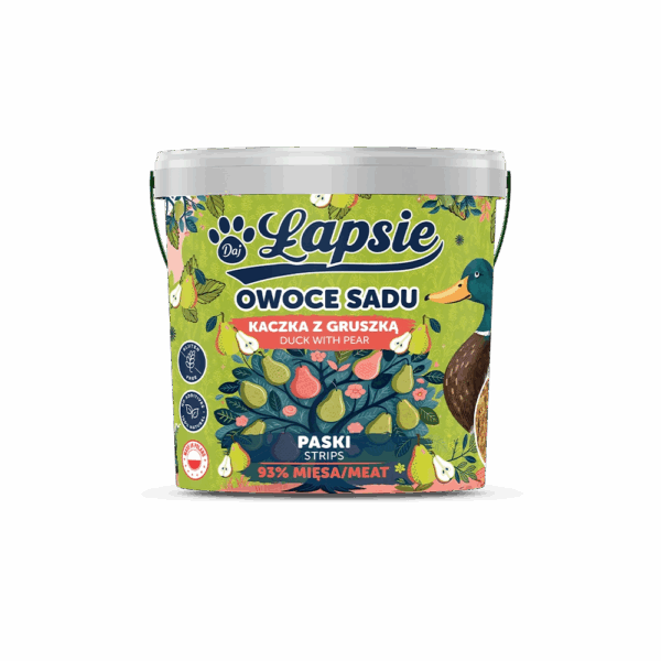 TRZYPSY Łapsie Mięsne Paski kaczka z gruszką 400g
