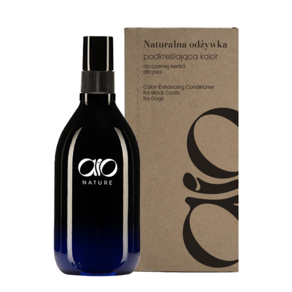 AIO Naturalna odżywka podkreślająca kolor do czarnej sierści dla psa 150 ml