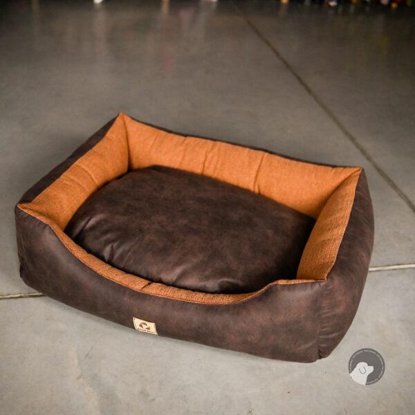 Good Fiber legowisko dla psa z usztywnionymi bokami ciemno brązowe L 93 x 73 cm