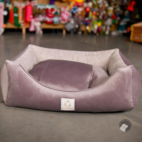 Good Fiber legowisko dla psa z usztywnionymi bokami brudny róż S 65 x 55 cm