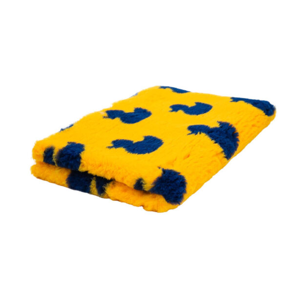 BUBA Legowisko DRY BED 28mm 75 x 50 cm granatowo żółte w kaczki