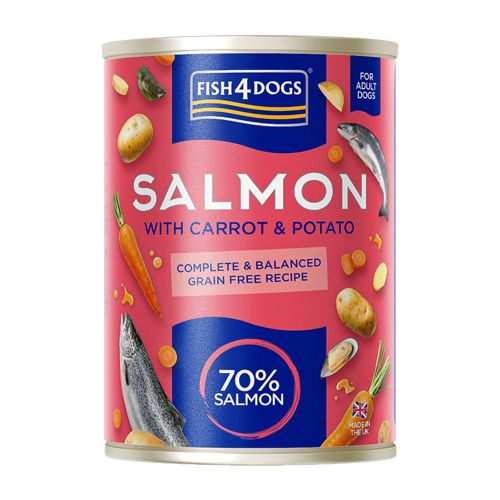 Fish4Dogs Salmon with Carrot & Potato Karma mokra z Łososia dla psa 395 g
