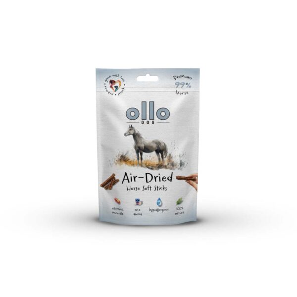 Air Dried Soft Horse Sticks - monobiałkowe paski z koniny dla psa 80 g
