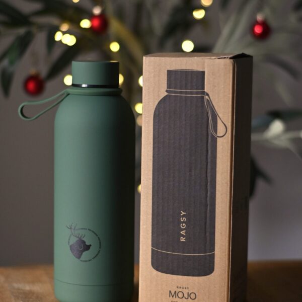 Butelka termiczna RAGSY MOYO ze Świątecznym logiem PSYsmak - 500 ml
