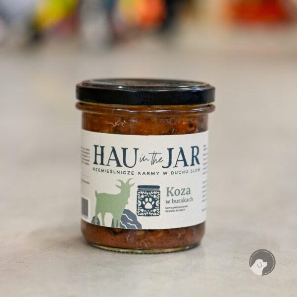 Hau in the Jar mokra karma dla psów – Koza w burakach 350g w słoiku