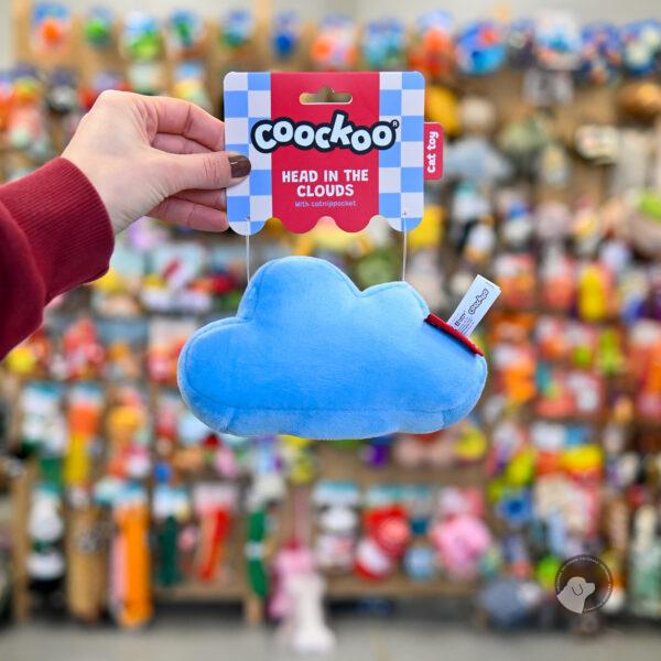 COOCKOO PODUSZKA HEAD IN THE CLOUDS Z KOCIMIĘTKĄ 17x7x10,5cm