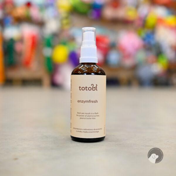 TOTOBI Enzymfresh Peanut Kiss - Enzymatyczny odświeżacz do pyszczka o smaku masła orzechowego, 100 ml