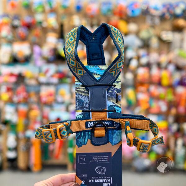 Non-stop dogwear Line harness 5.0 Rachel Pohl edition - szelki turkusowo pomarańczowe