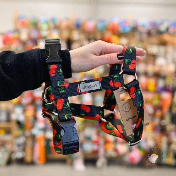 AMIPLAY Szelki regulowane Guard BeHappy Cherry - rozm S-XL