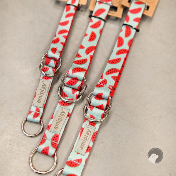 AMIPLAY Obroża półzaciskowa BeHappy Watermelon rozm M-XL