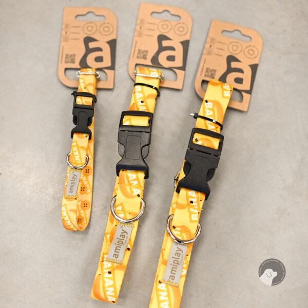 AMIPLAY Obroża regulowana BeHappy Banana rozm S-XL