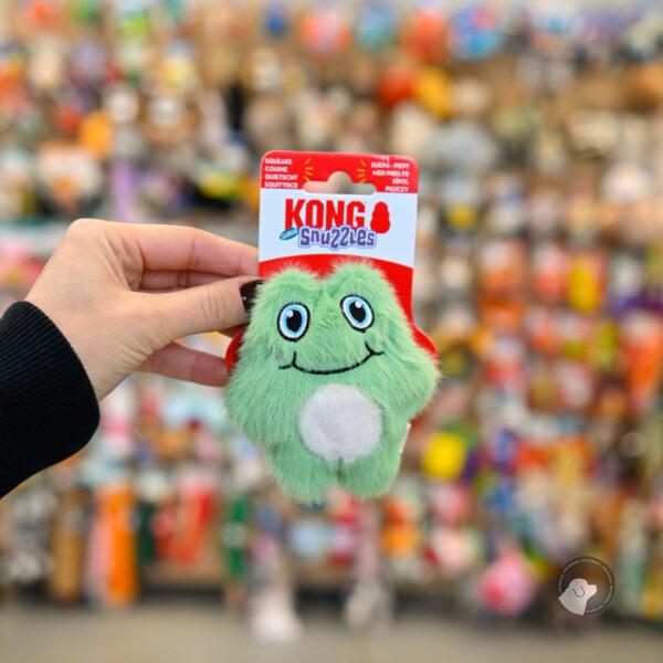 KONG® Snuzzles Mini Dog Toy XS - żaba z piszczałką