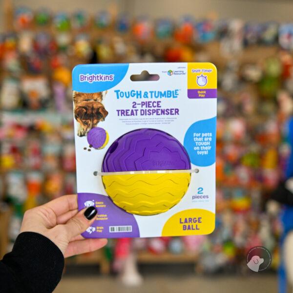 Brightkins Zabawka na przysmaki Large Textured Ball Treat Dispenser Duża TEKSTUROWANA KULA