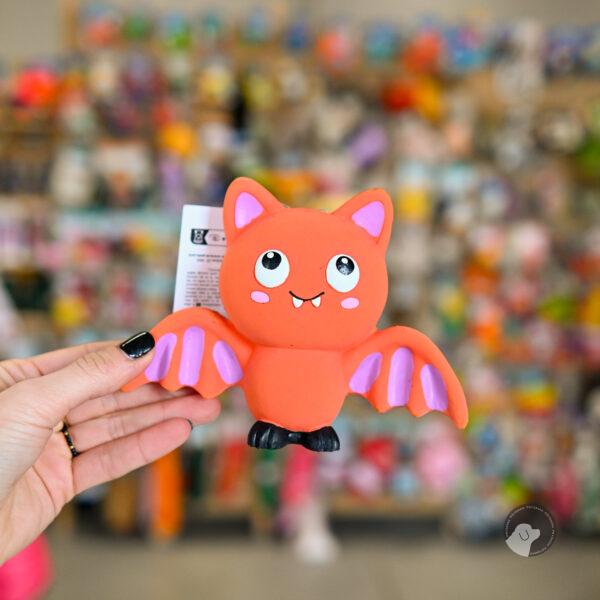 m-pets Halloween Dog Toy - Orange Bat lateksowy nietoperz