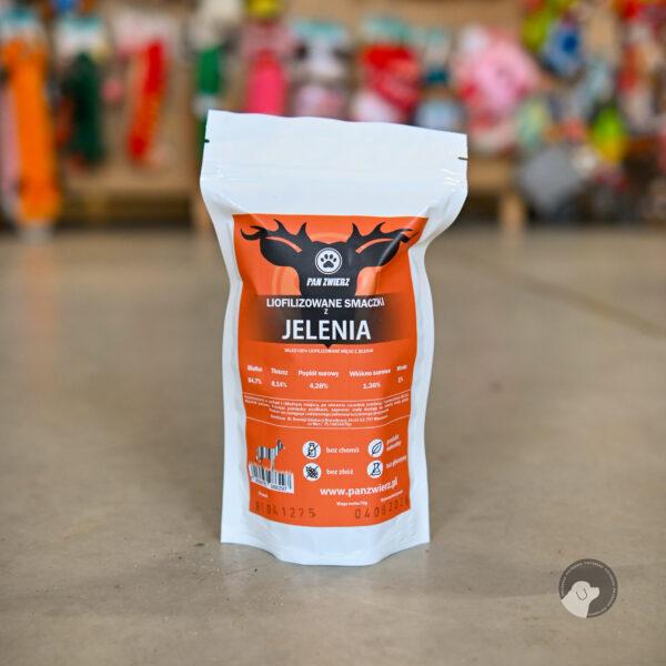 Pan Zwierz Liofilizowane smaczki z jelenia 70g