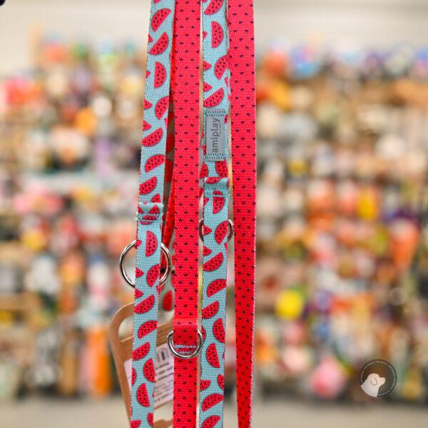 AMIPLAY BeHappy Smycz regulowana 8 in 1 - Watermelon rozm S-XL