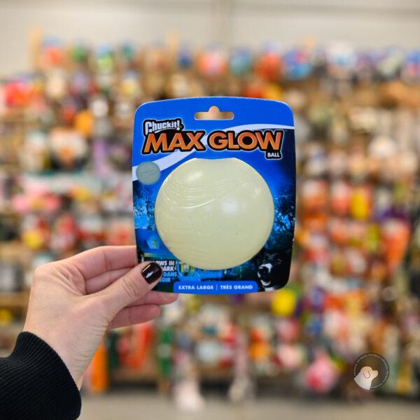 MAX GLOW BALL EXTRA LARGE - świecąca gumowa piłka