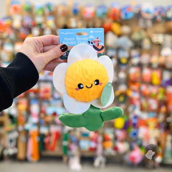 Hugsmart Puppy Garden Daisy Ball – kwiatek z kolczastą piłką w środku