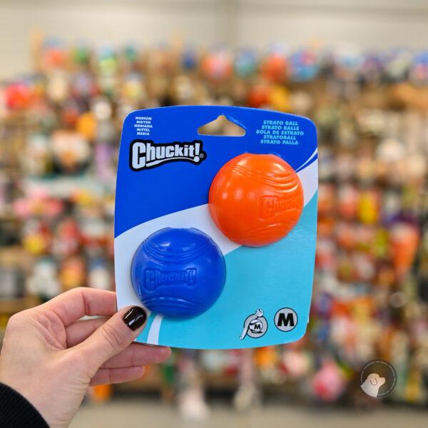 CHUCKIT STRATO BALL MEDIUM 2PAK - piłki dla psa z TPR