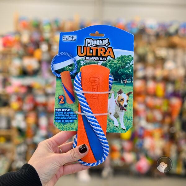 BUMPER TUG CHUCKIT - zabawka dla psa 2w1 do aportowania i szarpania