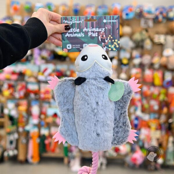 Hug Smart Flattie Animals – Rope Opossum pluszowy opos ze sznurem