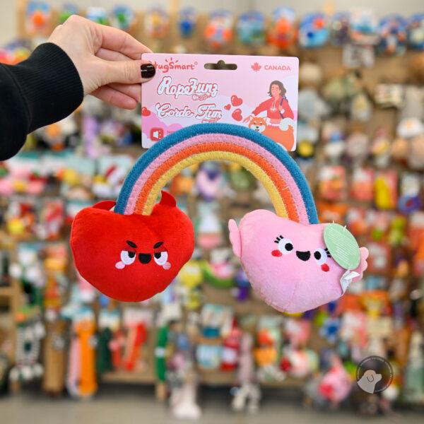 Hugsmart Woof Love Rainbow Heart tęczowe serca