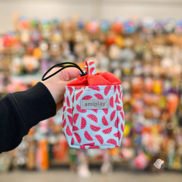 AMIPLAY Torebka na przysmaki BeHappy Watermelon miętowa w arbuzy