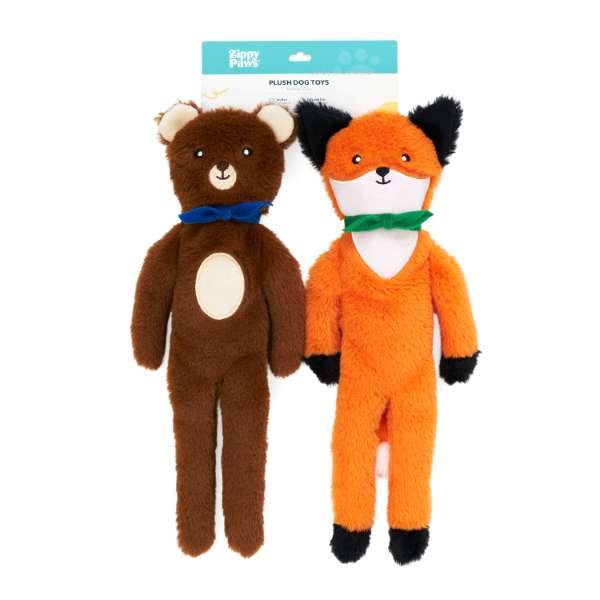 ZIPPYPAWS Fluffy Peltz –Bear and Fox zwłoki miś i lis ZP1084