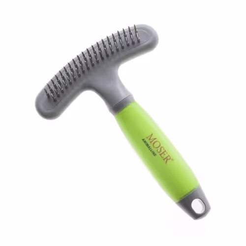 Moser Shedding Rake - zgrzebło dla psa dwurzędowe z obrotowymi ząbkami