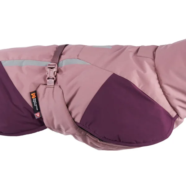 Non-stop dogwear glacier Jacket 3.0 MAUVE - płaszcz/ derka granatowa ocieplana z wełną dla psa różowa