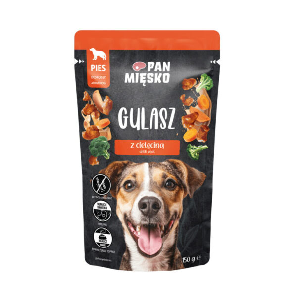 Pan Mięsko Karma mokra Gulasz Indyk z cielęciną 150 g