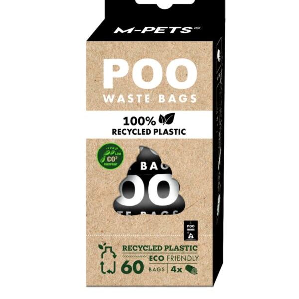 Woreczki POO 100% Recycled Plastic (60 szt) bezzapachowe