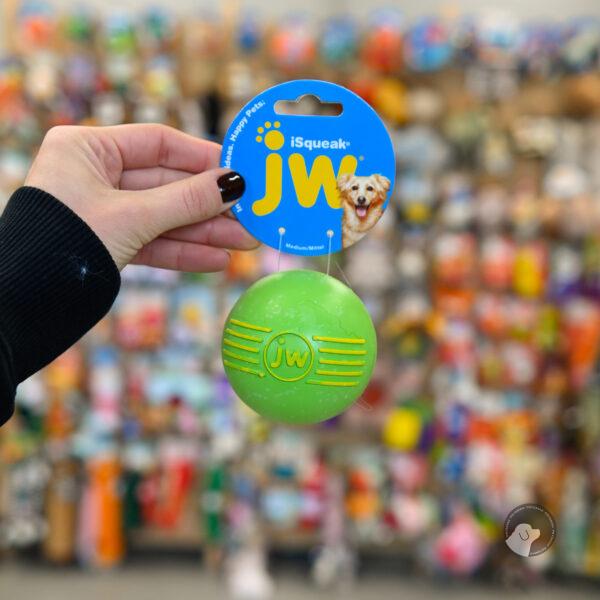 JW PET ISQUEAK BALL MEDIUM Ø7,5 CM