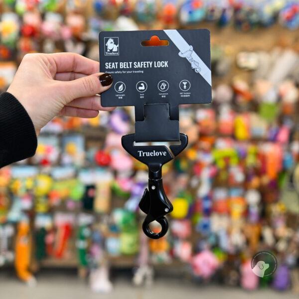 Truelove Adapter na pas samochodowy dla psa Premium czarny