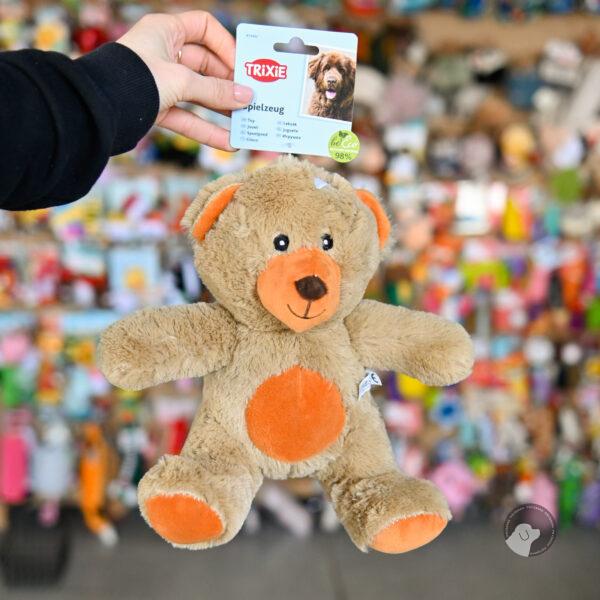 TRIXIE Be Eco Miś Teddy, dla psa, plusz, 23 cm, z dźwiękiem