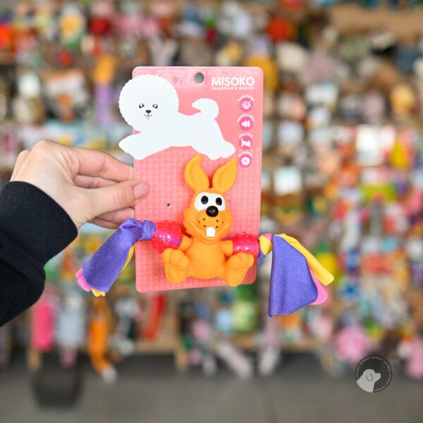 Misoko MISOKO Zabawka dla psa Króliczek lateks 5,5 cm