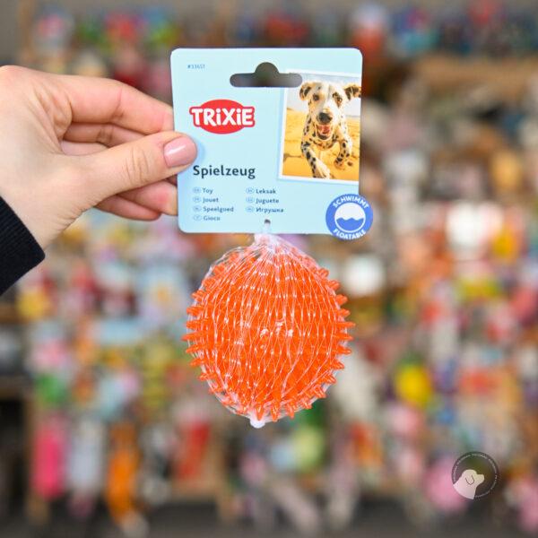 TRIXIE PIŁKA KOLOROWA Z TERMOGUMY, śr. 8 cm