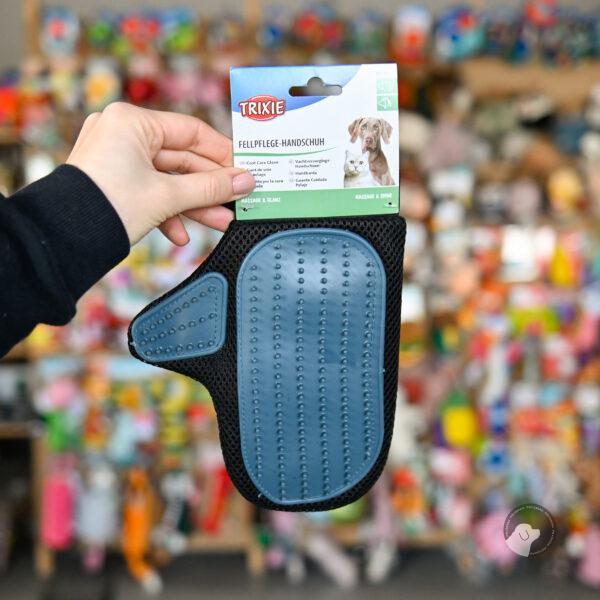 Trixie Rękawica do wyczesywania sierści z gumowymi końcówkami 18×24 cm