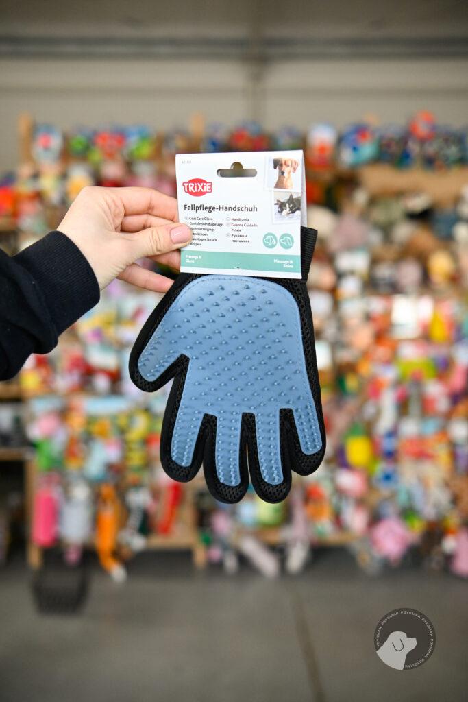 Trixie Rękawica do wyczesywania sierści z gumowymi końcówkami 16×24 cm
