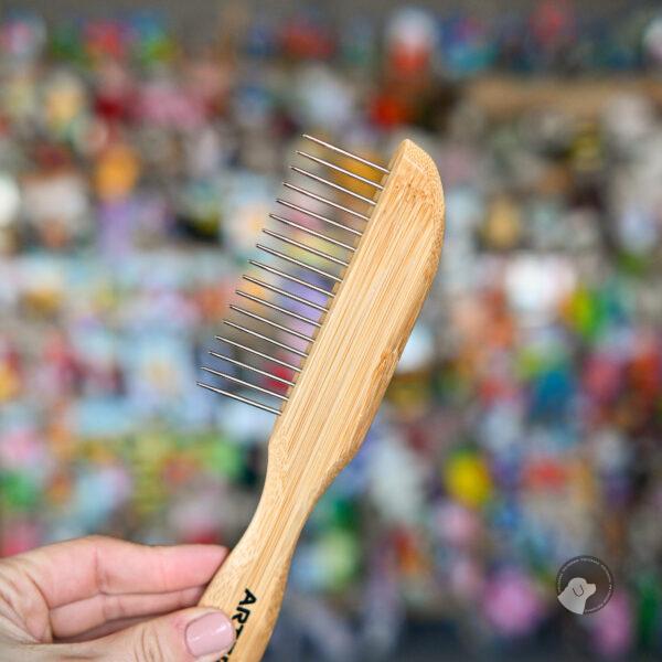 Artero Nature Wide Pin Comb - bambusowy grzebień z szerokim rozstawem zębów