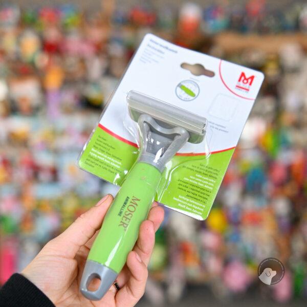 Moser Deshedder 6,5cm - eliminator do usuwania podszerstka u psów, z żelowym uchwytem