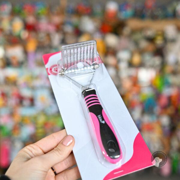 Blovi 10 Blade Dematting Comb - filcak poprzeczny prosty do usuwania kołtunów, 10 ząbków