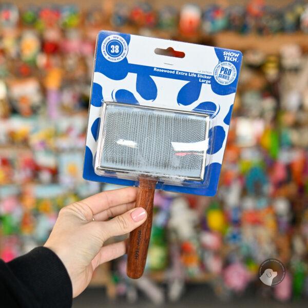 Show Tech Slicker Brush Rosewood L - duża szczotka pudlówka, wykonana z drewna palisandrowego