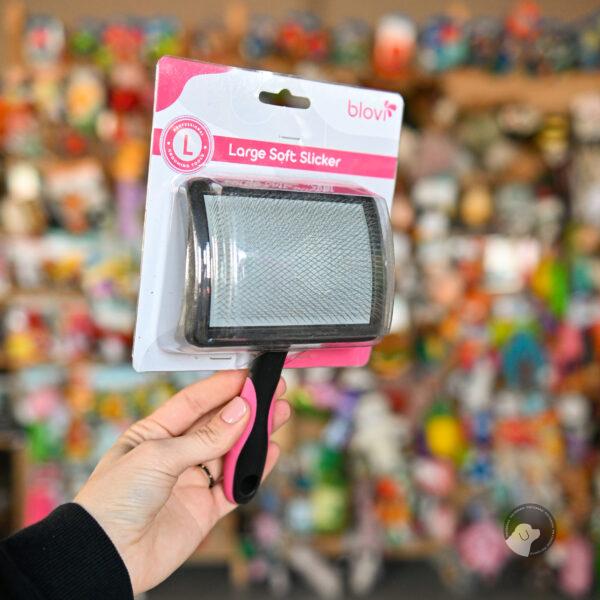 Blovi Large Soft Slicker - miękka szczotka pudlówka dla psa duża