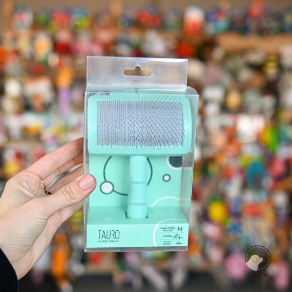 Tauro Pro Line Szczotka pudlówka zakrzywione piny 20 mm, miętowa
