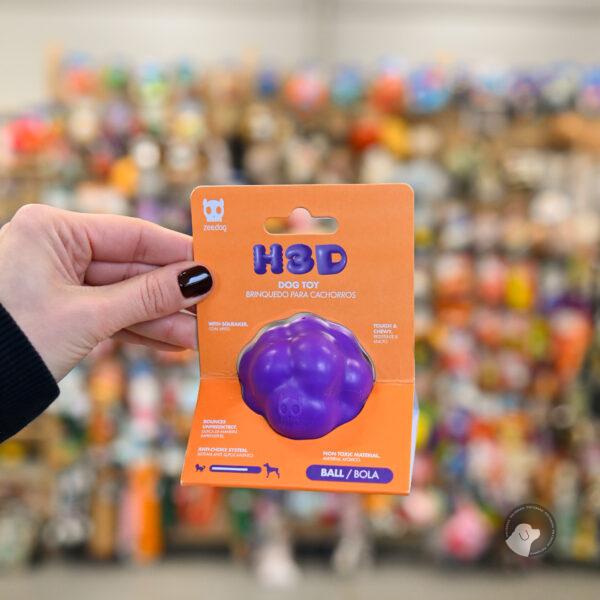 ZEE DOG ZABAWKA DLA PSA HOUSE OF 3D BALL - piłka fioletowa wytrzymała