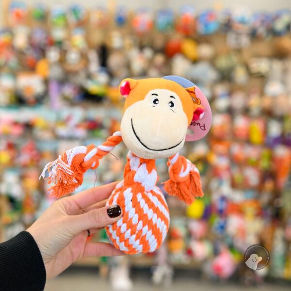 Toby's Choice Monkey - pluszowo sznurowa piszczącą małpka